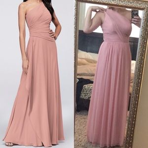 Two Pink Bridesmaid Dresses